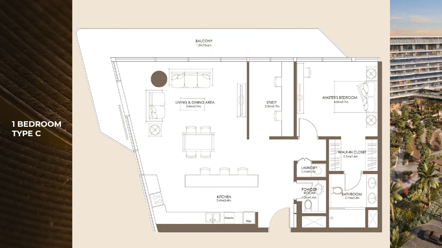 1 BR - Type A